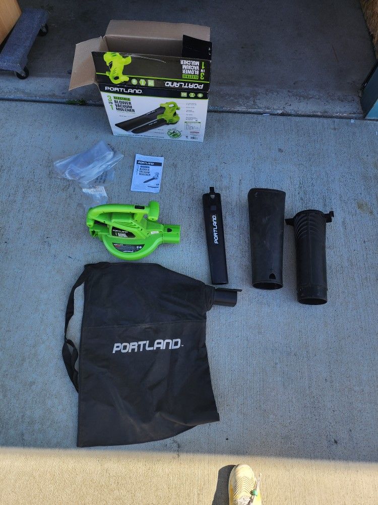 Harbor Freight Portland Plug In Leaf Blower And Mulcher