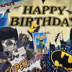 Batman Birthday Party Decorations Supplies. 