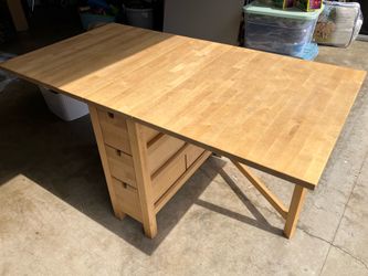 IKEA Wooden Collapsible Table
