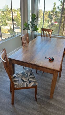 Dining table and chairs