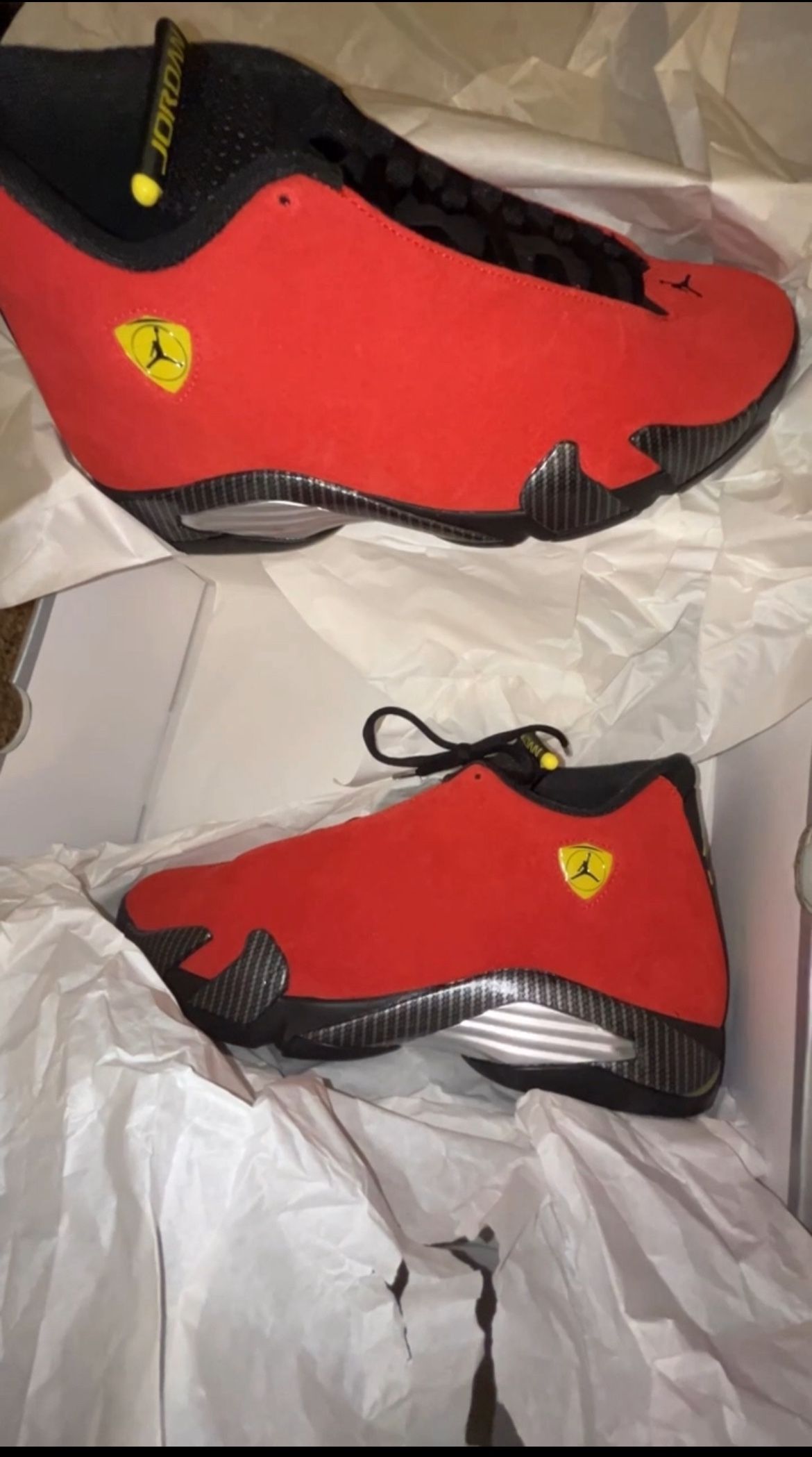 JORDAN RETRO 14 FERRARI SIZE 10