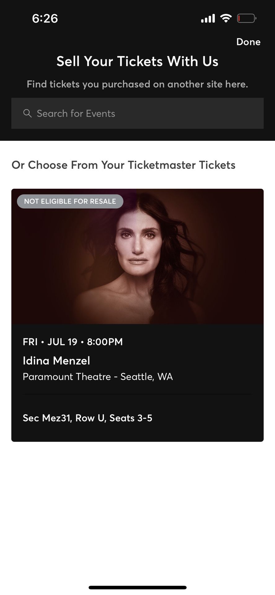 Idina Mendel Tickets -3 