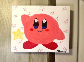 Custom Hand-Painted Acrylic Canvas Art – $35