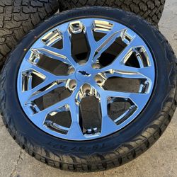 22" Chevy Silverado Wheels Tires Tahoe Rims GMC Yukon Escalade Sierra