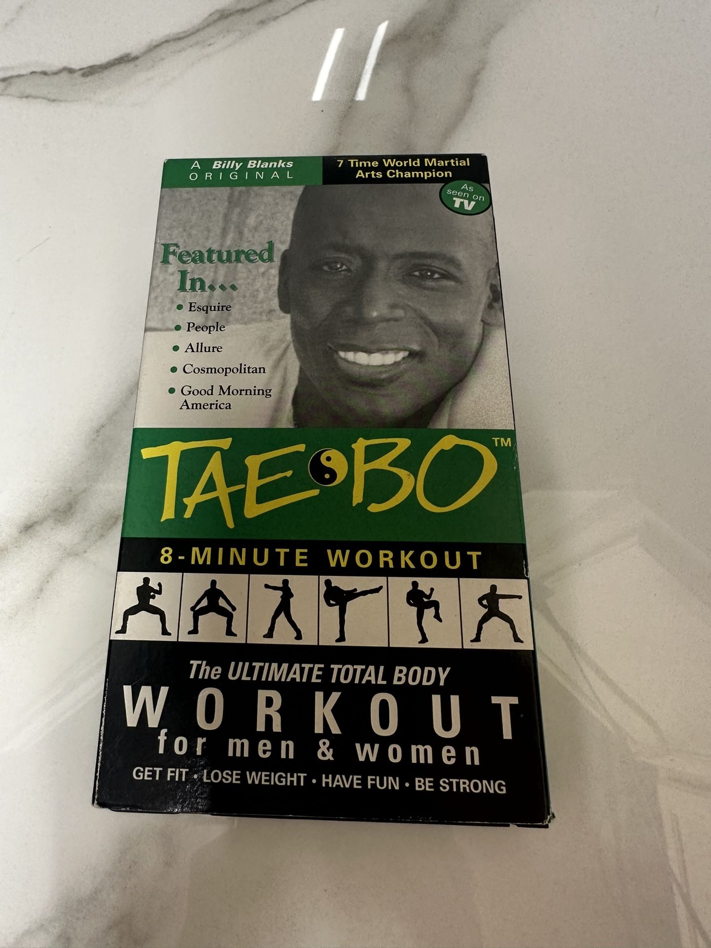 Tae Bo 8 Minute Workout VHS-RARE-SHIPS N 24 HOURS
