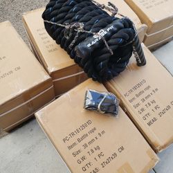 Battle Rope Crossfit Hyrox Gym Ropes Full Body Workout