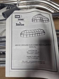 12 ft round pool solar dome cover