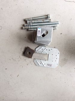 Galvanized  Plates And Concrete Red Head 