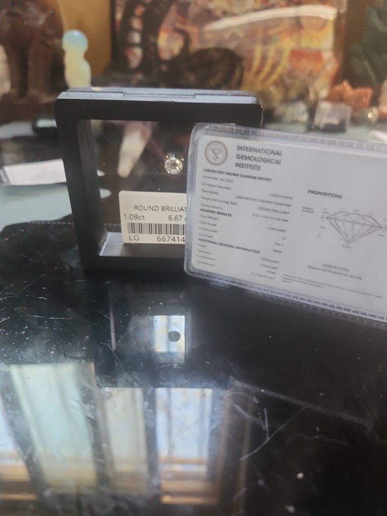 Authentic Diamomd IGI Certifed 1.08 Ct Ttw With Certifictation Card