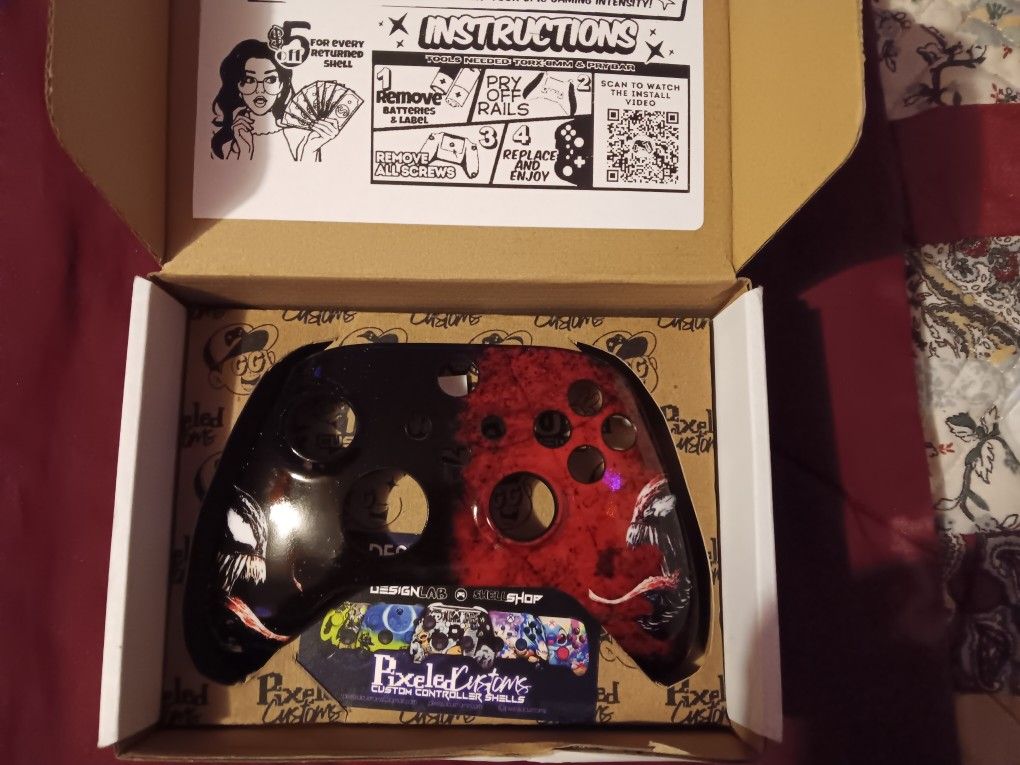Carnage Vs Venom Xbox Series Controller Faceplate