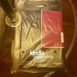 Kindle pink leather case