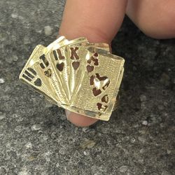 10k Gold Poker Ring 