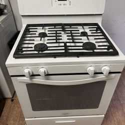 Whirlpool White Gas Stove And Oven 