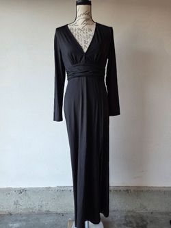 Black Long Sleeve Maxi Dress