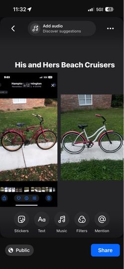 His and Hers Beach Cruisers