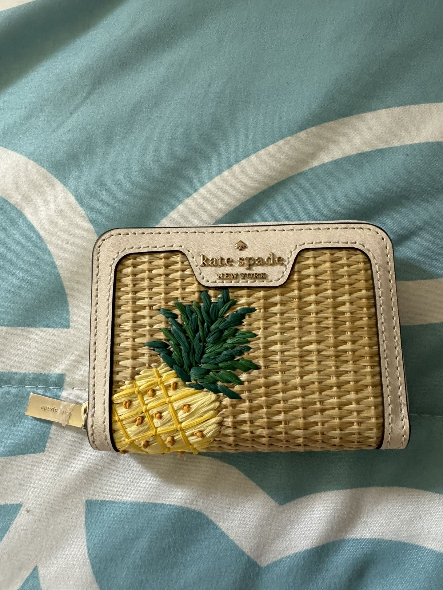 NWT Kate Spade ♠️ Pineapple Small Zip Card Case 