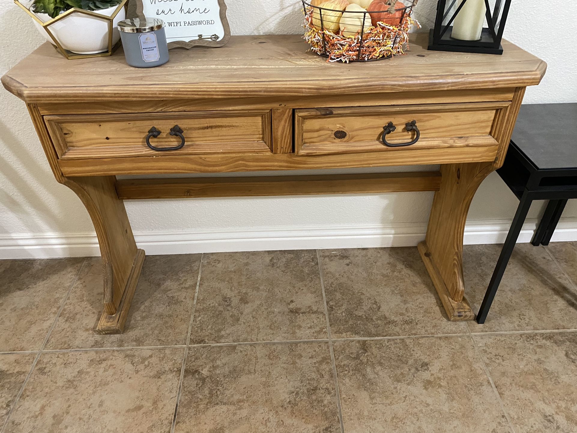 Wooden Table With Chair