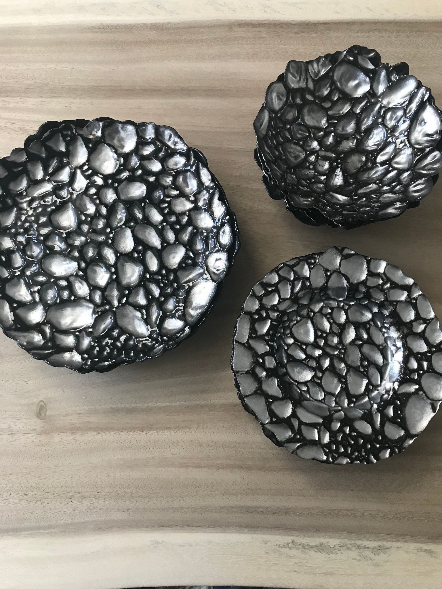Never Used!!! Z Gallery Pebble Plate-ware Set