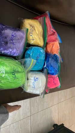 Colorful, short wigs