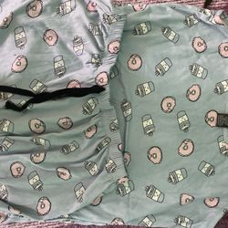 Soft Pj Shorts With Spaghettini Straps 
