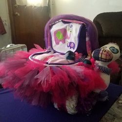 Diaper cake Tutu stroller