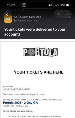 Portola 2026 2-Day GA Tickets