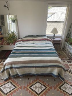 Vintage Wool Blanket XL King