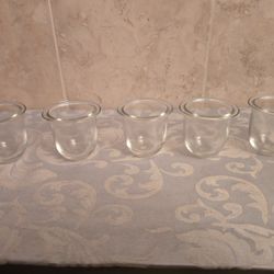 5 Brand New replacement votive holders 