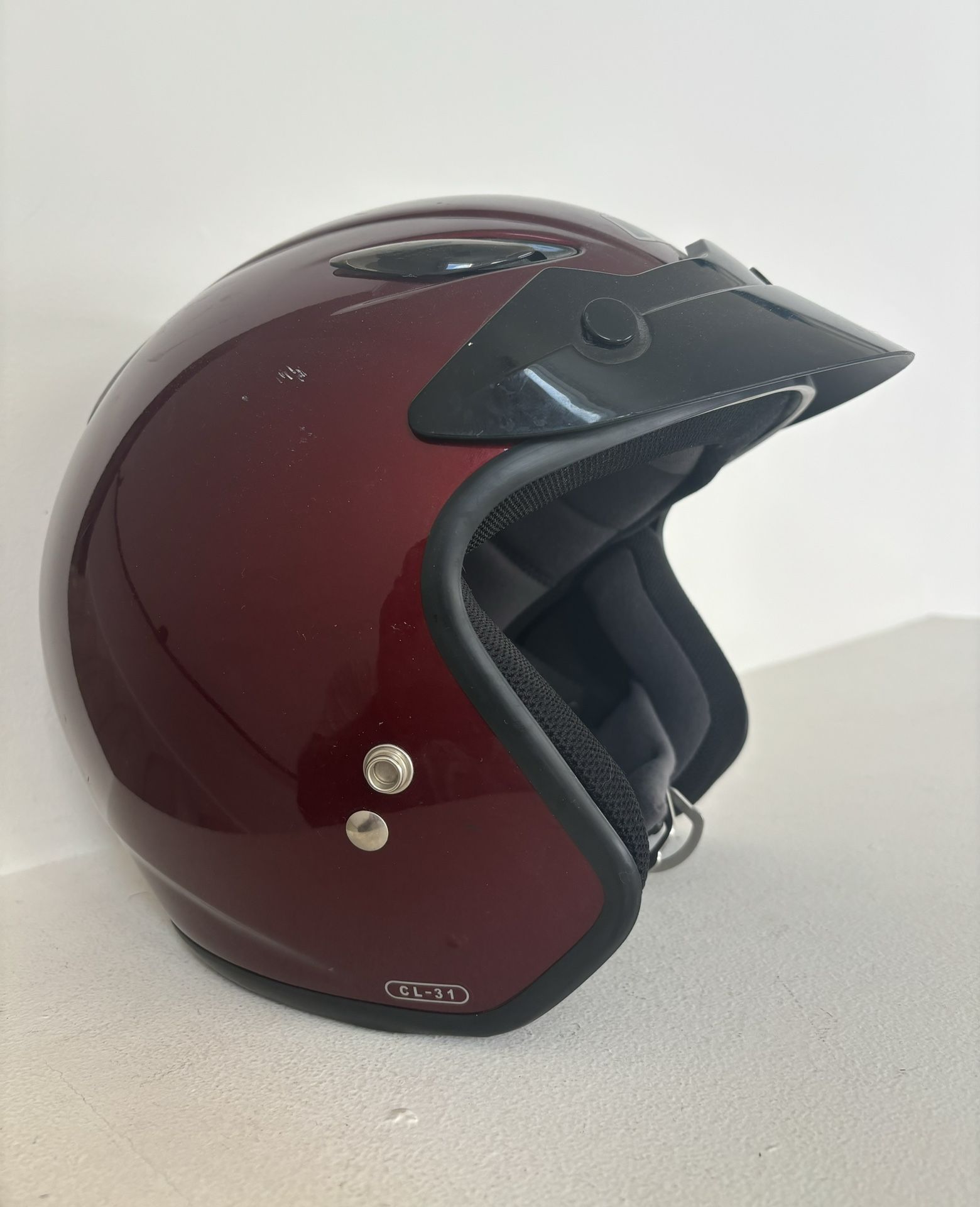 HJC Motorcycle Open Face Helmet CL-31 DOT Snell Approved Size L