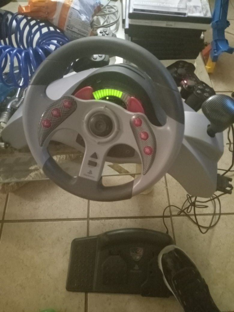 Playstation Steering Wheel And Racing Games