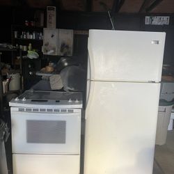 Electric Stove and fridge combo