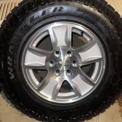 2017 Silverado 1500 Stock 17 Inch Rims And Tires