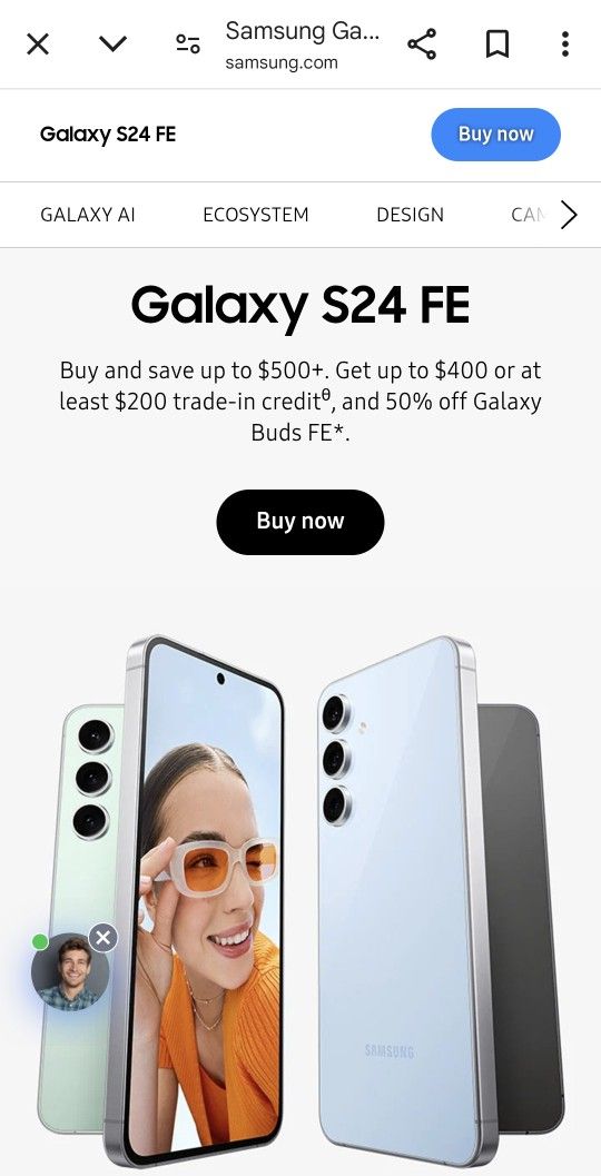 Excellent Conditon Samsung Galaxy S24 Fe