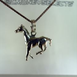 Cellini Horse Charm Pendant Sterling Silver Brand New Jewelry