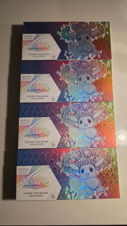 Pokemon Prismatic Evolutions Super Premium Collection x4