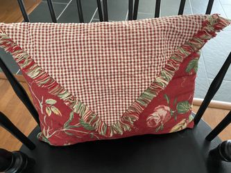Decorative red pillow