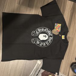 Black Bape X Chrome Hearts Size M 100% Cotton 