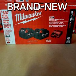 Milwaukee
M18 18-Volt Lithium-Ion XC Starter Kit with Two 5.0Ah Batteries and Charger