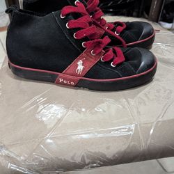 Men's suede leather polo sneakers size 9