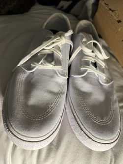 Size 11.5 Men’s Nike Sb Stefan Janoski White Canvas Skate Shoe 