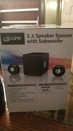 2.1 speaker system with subwoofer