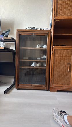 4-tier Record Player Media Cabinet