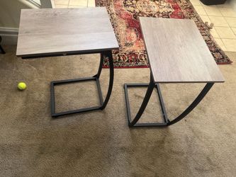 Lakemid C shaped End tables