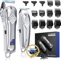 GLAKER Professional Cordless Hair Clippers for Men - Complete Barber Kit for Cutting and Grooming, Hair Cutting Kits for Men for Blending
