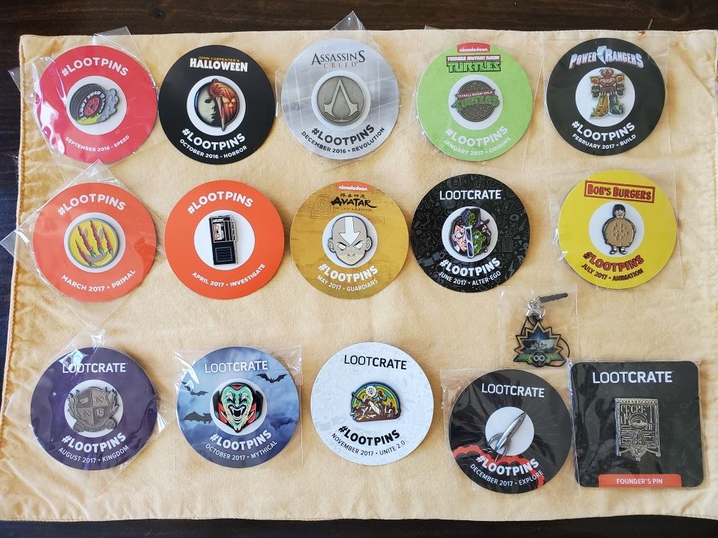 LOOTCRATE collector pins set with Firefly patch