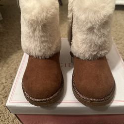 Girl Brown Boots 