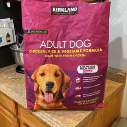 Kirkland Band Dog Food, Open Bag