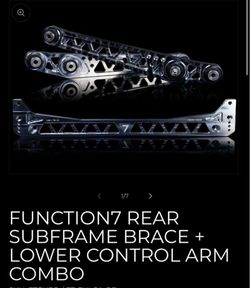 96-00 Civic Function7 replica LCA & Subframe brace combo