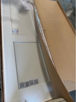 24 in. x 80 in. White 2-Panel Shaker Solid Core Pine Interior Door Slab