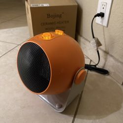 New In Box Adjustable Angle Ceramic Space Heater Fast Heating Home Or Office Temperature Control 